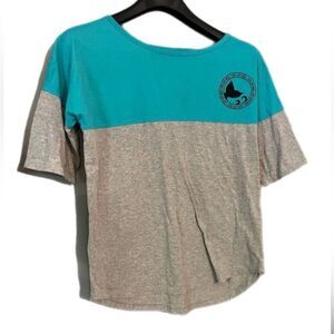 Women’s Reel Legends Gray and Teal T-shirt Size XL